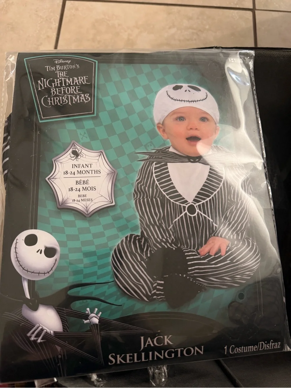 Disney Tim Burton’s The Nightmare Before Christmas – Jack Skellington Infant Cos